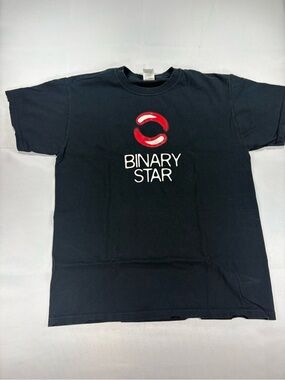 Vintage Y2K Binary Star OG Logo Hip Hop Rap Tee Men’s L